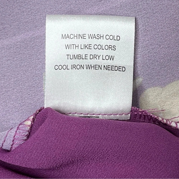 ModCloth Purple Floral “Podcast Co-Host” Blouse Size 1X - Picture 15 of 15